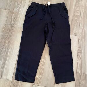 NWT Talbots Women’s Dark Blue 100% Linen Pants